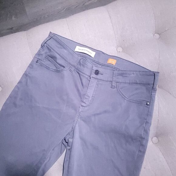 Anthropologie Pilcro Letterpress Serif Fit Gray Jeans Skinny Pant Zipper Wmns 29 - Picture 4 of 13